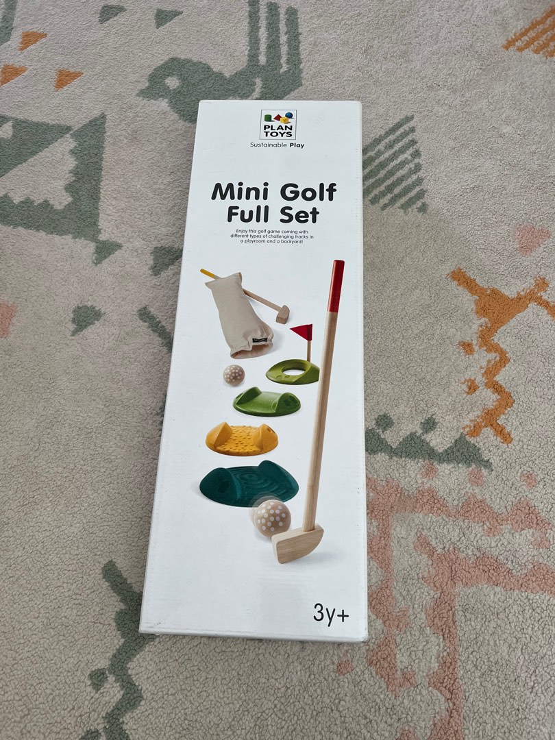 Plan Toys Mini Golf Full Set, Hobbies & Toys, Toys & Games on Carousell