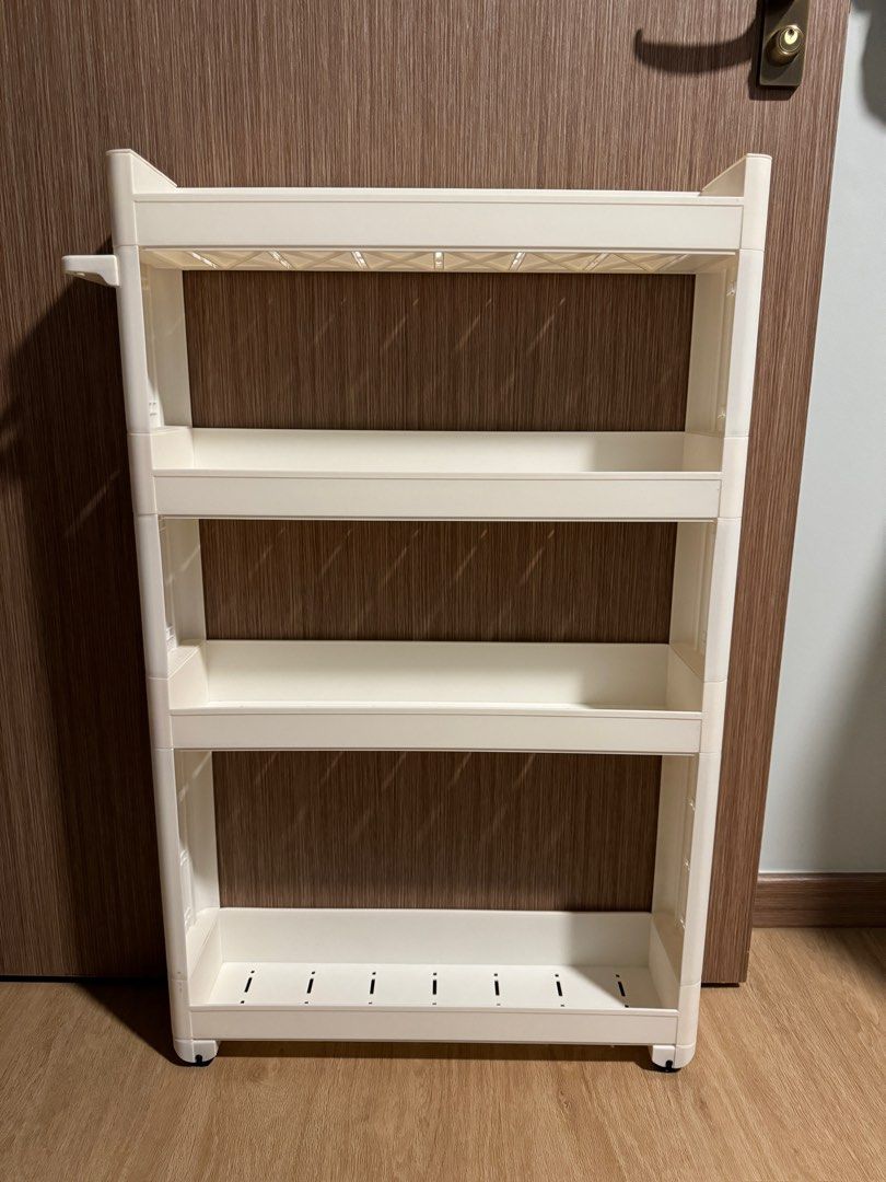 Plastic Shelves with wheels, Furniture & Home Living, Furniture