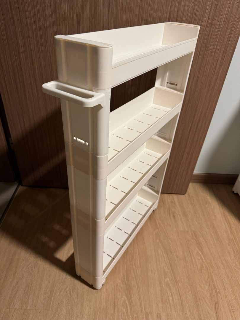 Plastic Shelves with wheels, Furniture & Home Living, Furniture