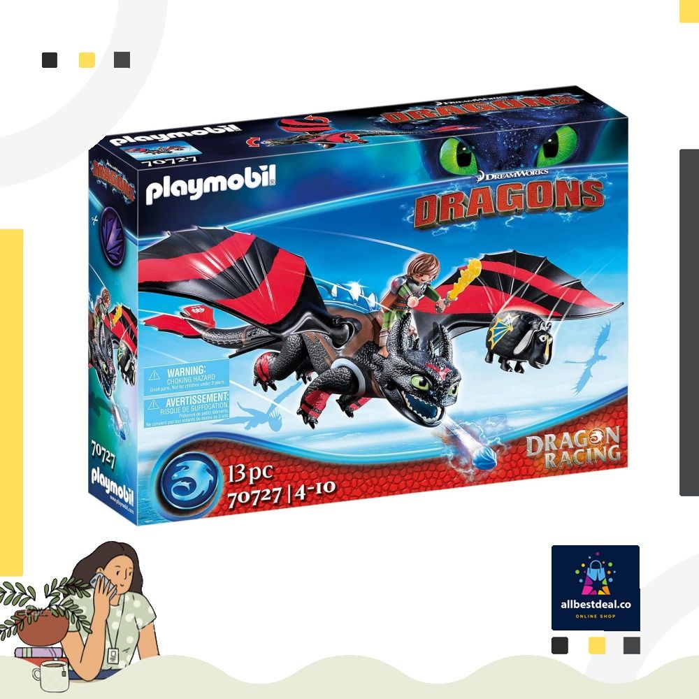 Playmobil hiccup and toothless outlet