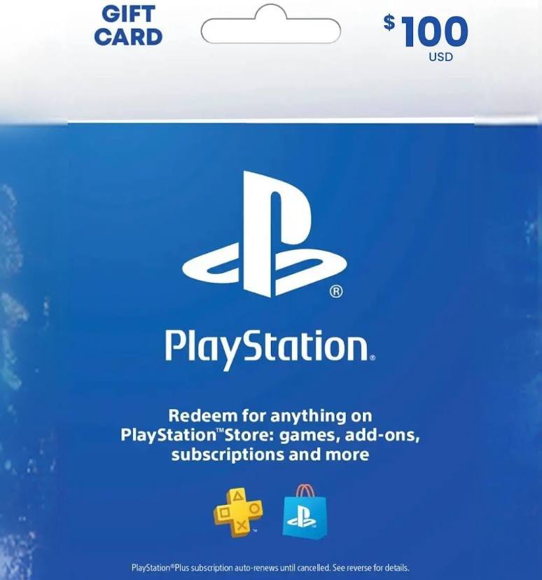 100 dollar PlayStation giftcard, Video Gaming, Video Games, PlayStation ...