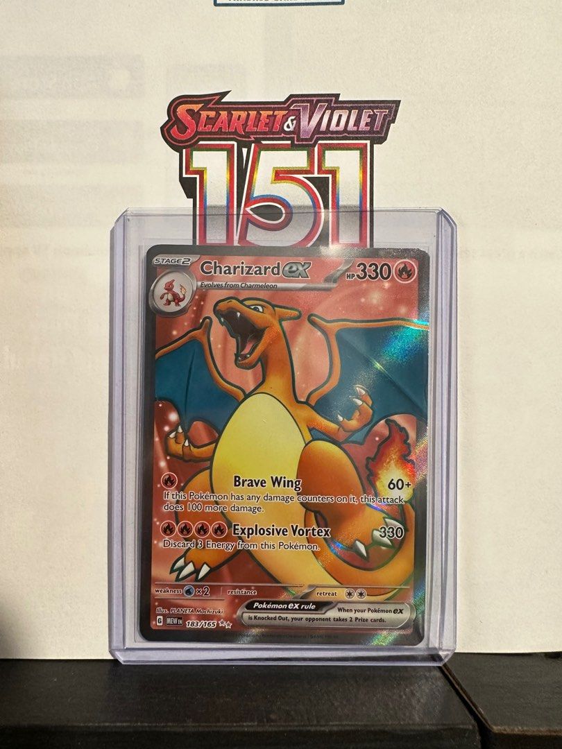 Pokemon TCG 151 Charizard ex 183/165 Full Art Secret Rare, Hobbies & Toys, Toys & Games on