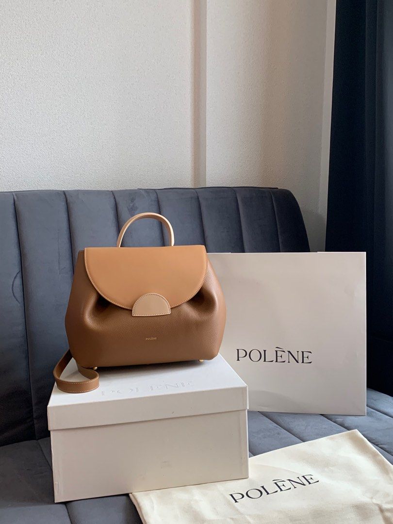 Polene Numero Un - Trio Camel - Textured Leather, Luxury, Bags & Wallets on  Carousell