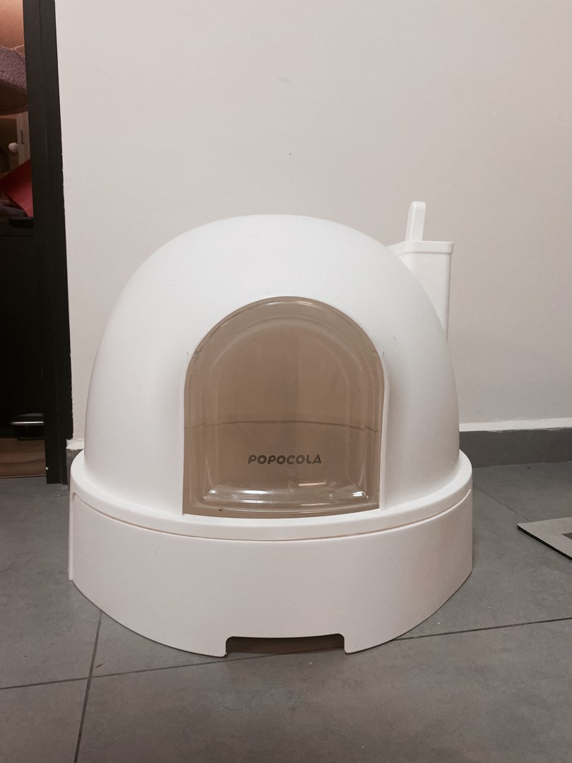 Popocola Igloo Litter Box, Pet Supplies, Homes & Other Pet Accessories