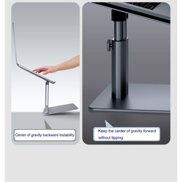 Premium Aluminum Laptop Stand/ Monitor Riser elevates&down Height ...