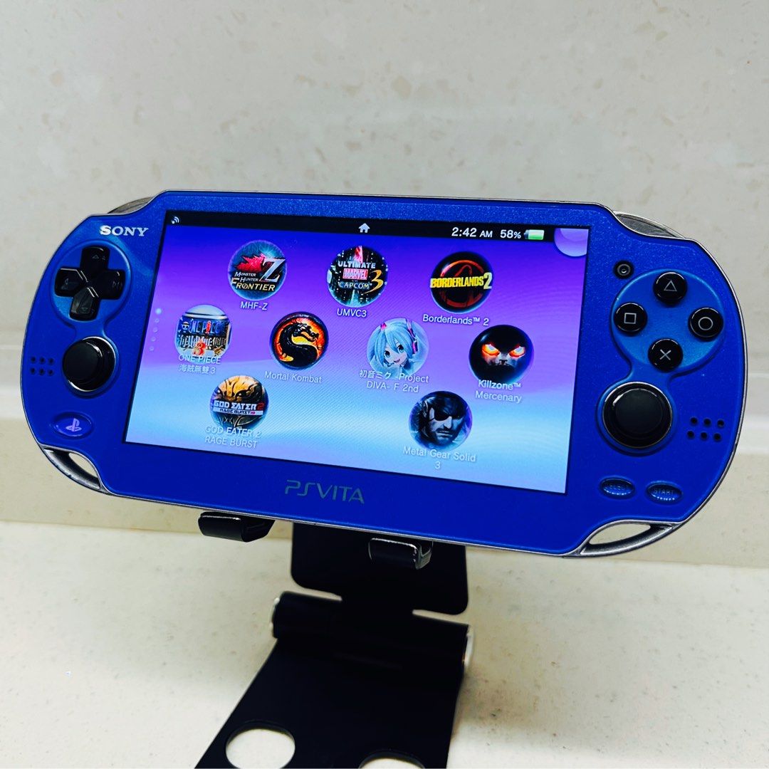 PSV-1000 藍色64gb, 電子遊戲, 電子遊戲機, PlayStation - Carousell