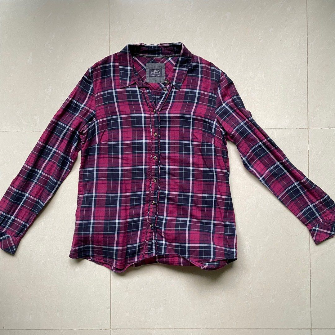 Purple new arrivals flannel jacket