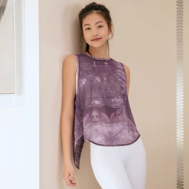 Purple workout tank best sale