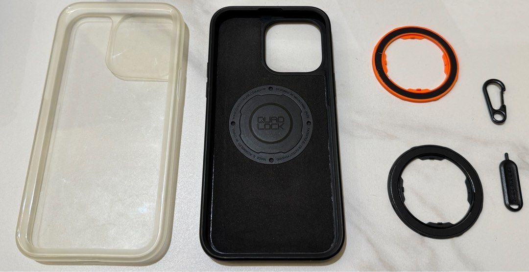 QuadLock MagSafe Case for iPhone 14 Pro Max with accessories, Mobile