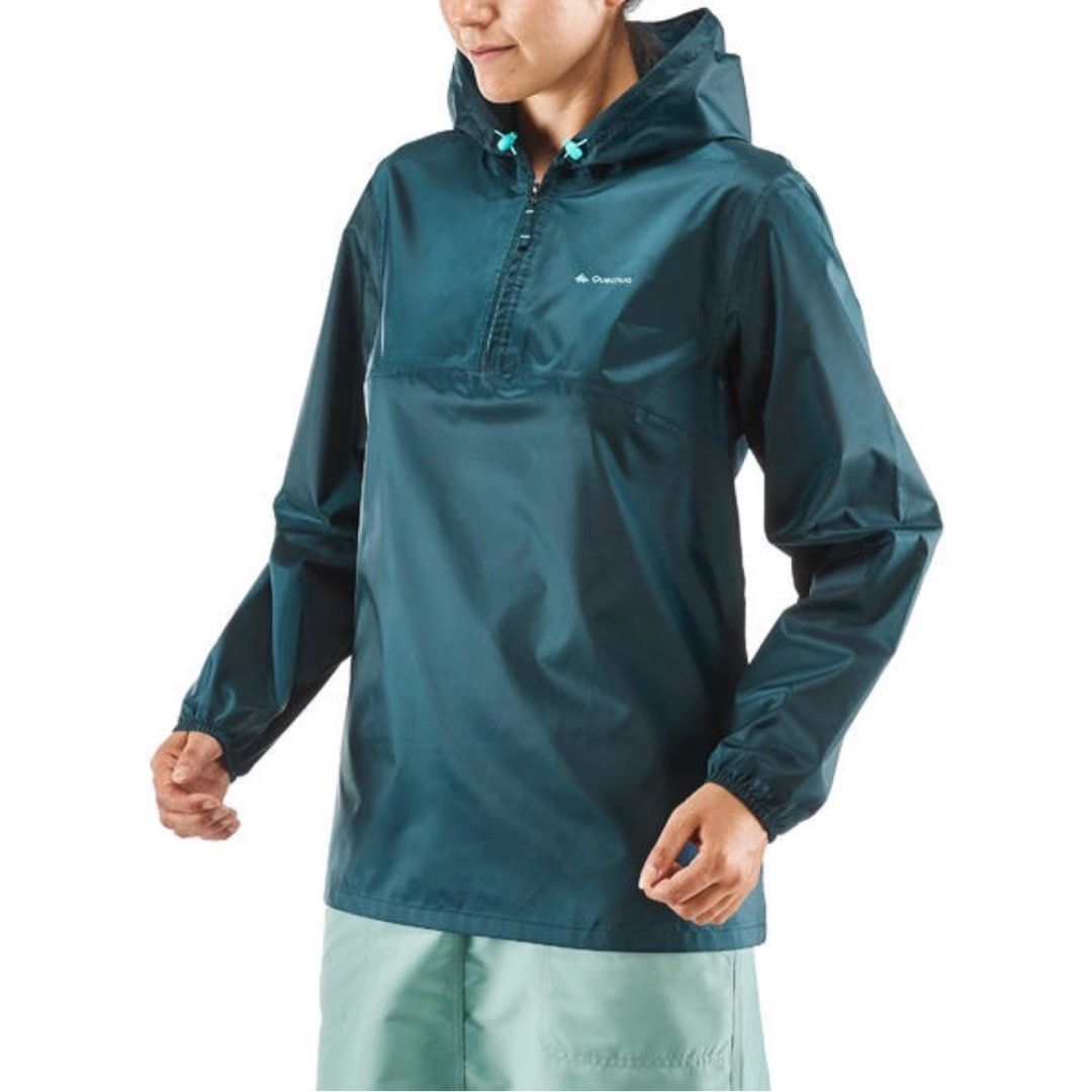 QUECHUA DECATHLON Waterproof Rain Jacket for Outdoor Hike
