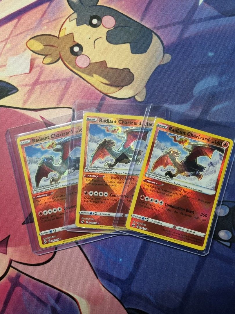 pokemon tcg crown zenith 020 159 radiant charizard card Amazon.com: Pokemon - Mega M Charizard-EX (12/83) - Generations main image 1