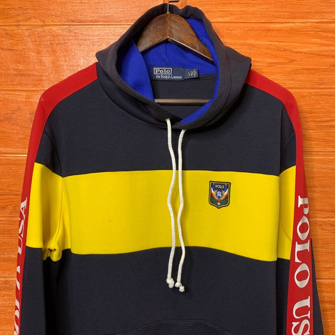 Ralph Lauren RL Tri color Hi Tech POLO USA Track Jacket Men s