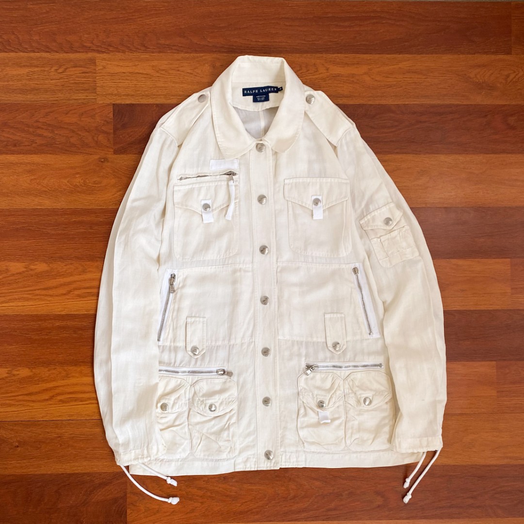Raplh lauren parka utility jacket ( M ), Fesyen Pria, Pakaian