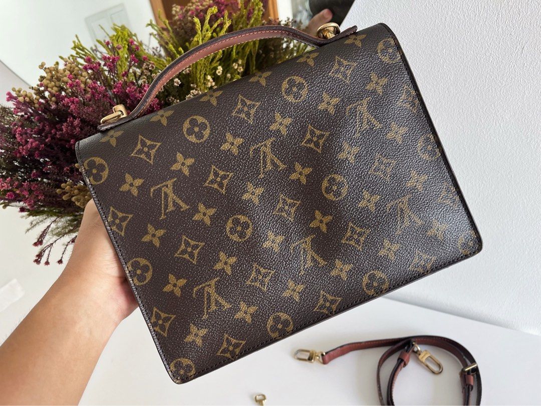 Rare] Louis Vuitton LV Vintage Monceau Top Handle Crossbody Bag, Luxury,  Bags & Wallets on Carousell