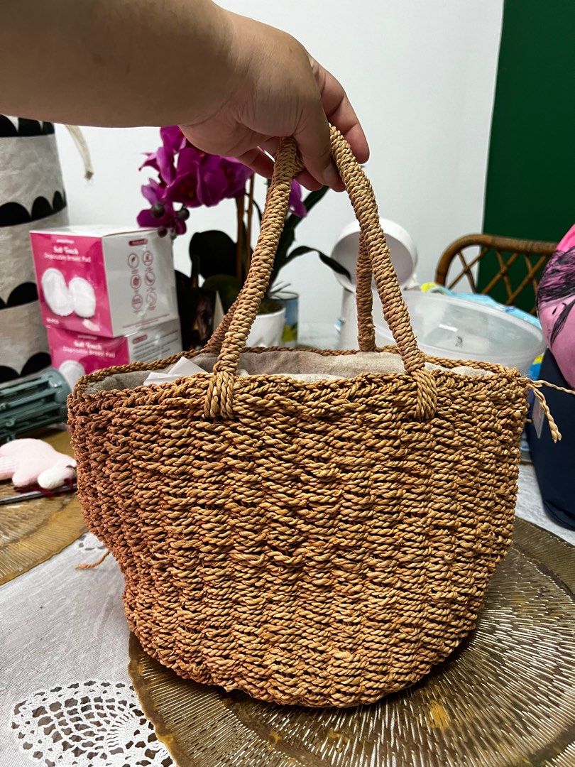 Rattan bag Women s Fashion Bags Wallets Beach Bags on Carousell