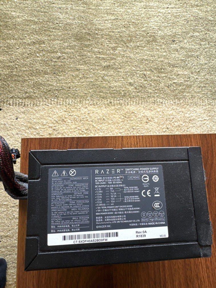 Power Supply Computer Rgb Razer Razer core x 650w psu, Computers & Tech, Parts & Accessories, Computer ...