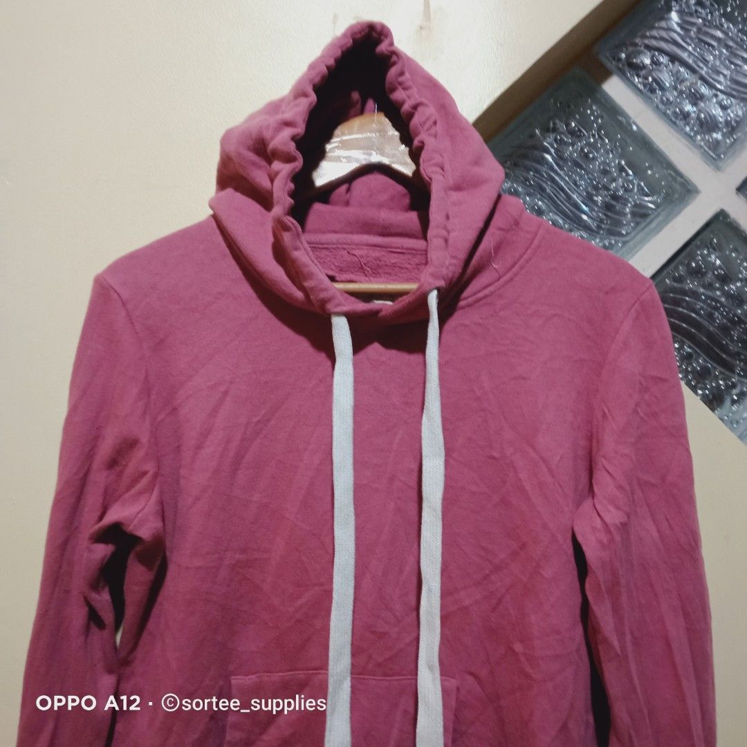 REFLEX LIFE IS OUT THERE VINTAGE WOMENS PULLOVER HOODIE SWEATSHIRT JACKET TOP PINK MEDIUM 21x23