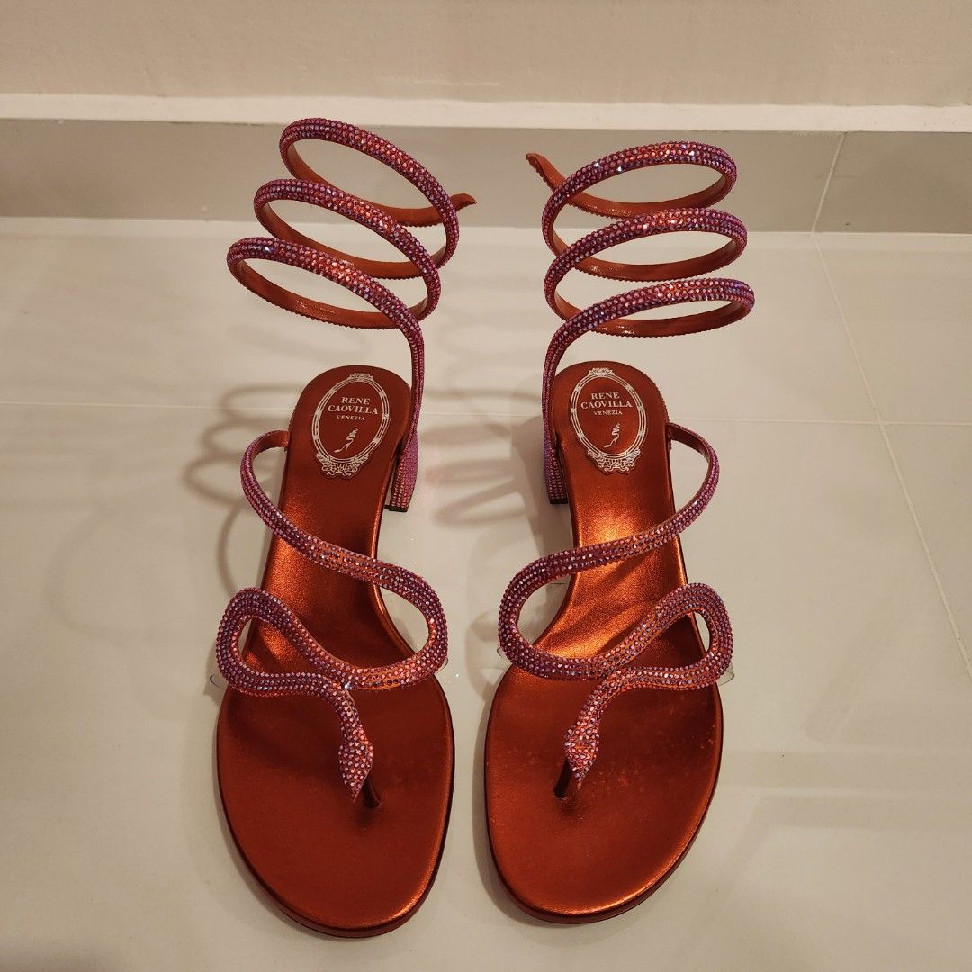 Rene caovilla snake sandals sale