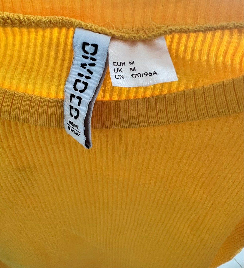 ridged-basic-yellow-top-women-s-fashion-tops-shirts-on-carousell