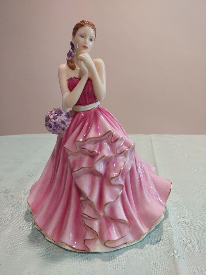 royal doulton figurines pink dress Rose 1368 Girl in a POTTED by Doulton Vintage Figurine Please closely examine the listing and submit any questions priorto purchase Royal Doulton figurines, Toys &