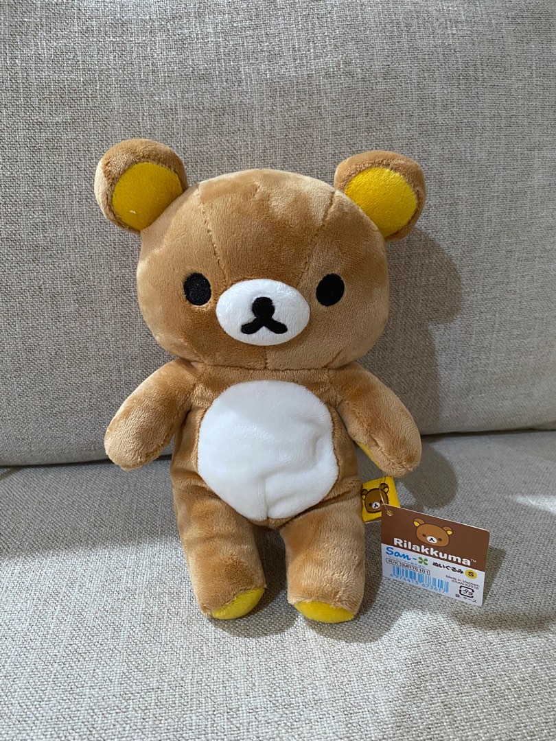SanX Rilakkuma with zipper small plush (brand new), Hobbies & Toys