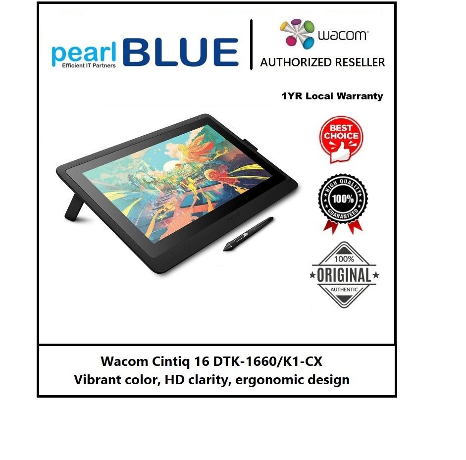 Wacom Cintiq 16 FHD DTK-1660 K1-DX - 液タブ・ペンタブ