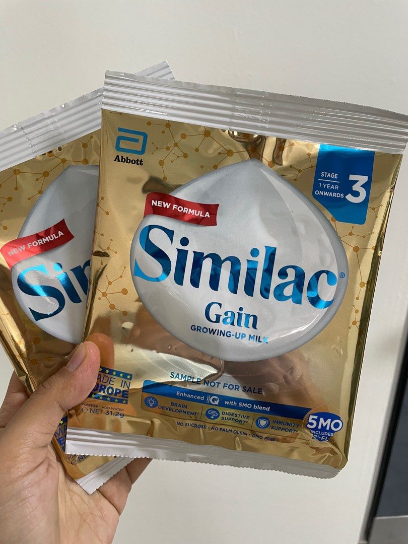Similac Gain Formula Milk Stage 3 Sample Babies Kids Nursing