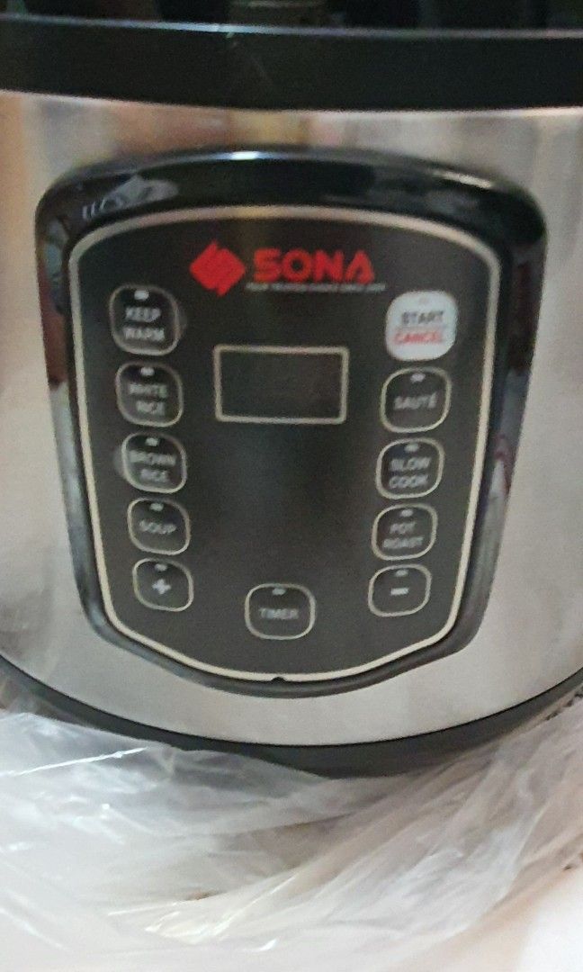 Sona electric pressure cooker Model SPC2501, TV & Home Appliances