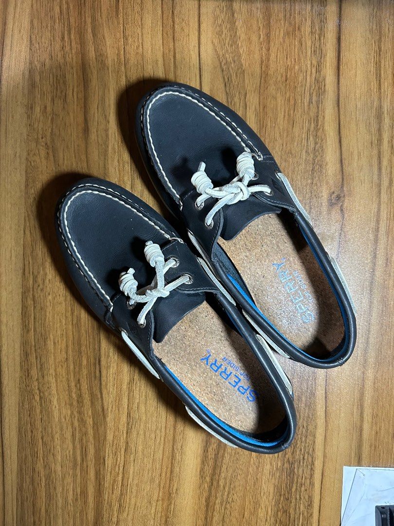 Sperry Top Sider A O Plush Navy Leather Men s Fashion Footwear
