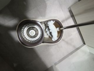 Spin mop stainless steel basket