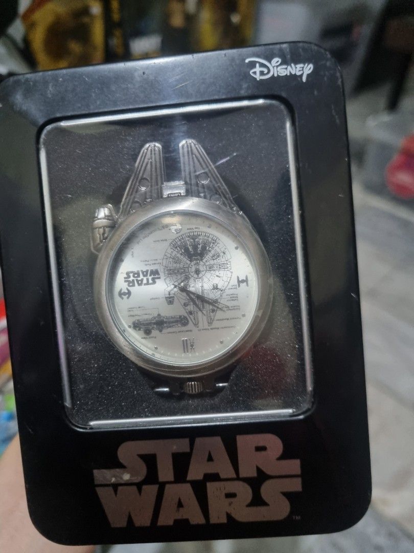 Star Wars Pocket Watch Clock Millennium Falcon Collectible figure Japan Rare