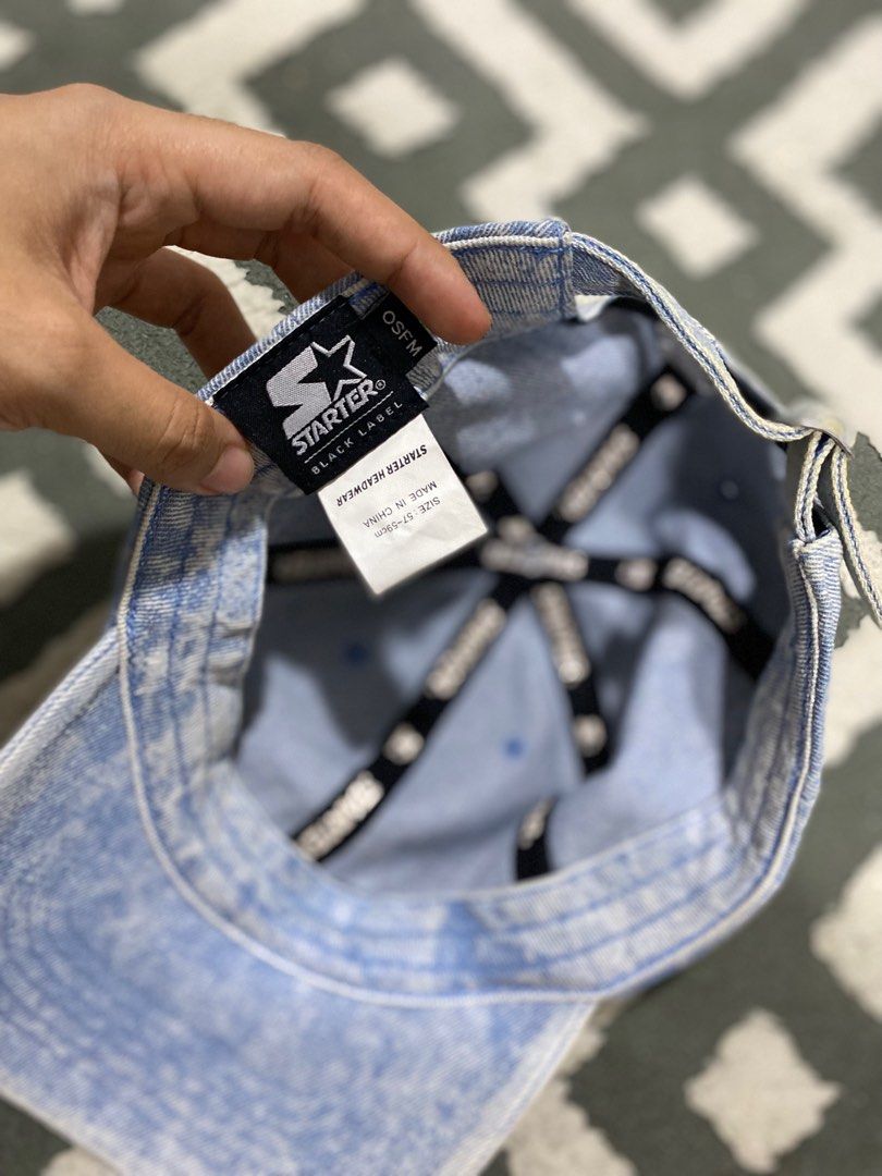 Starter denim cap, Men's Fashion, Watches & Accessories, Cap & Hats on Carousell