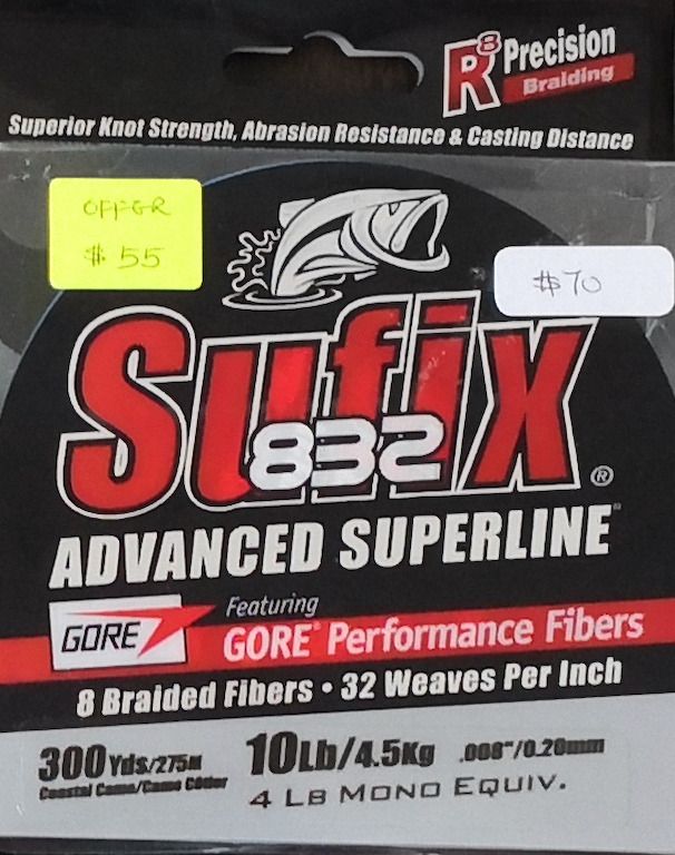 Sufix 832 / Advance Superline / 300 yrds / 275m / 10lb / 4.5kg