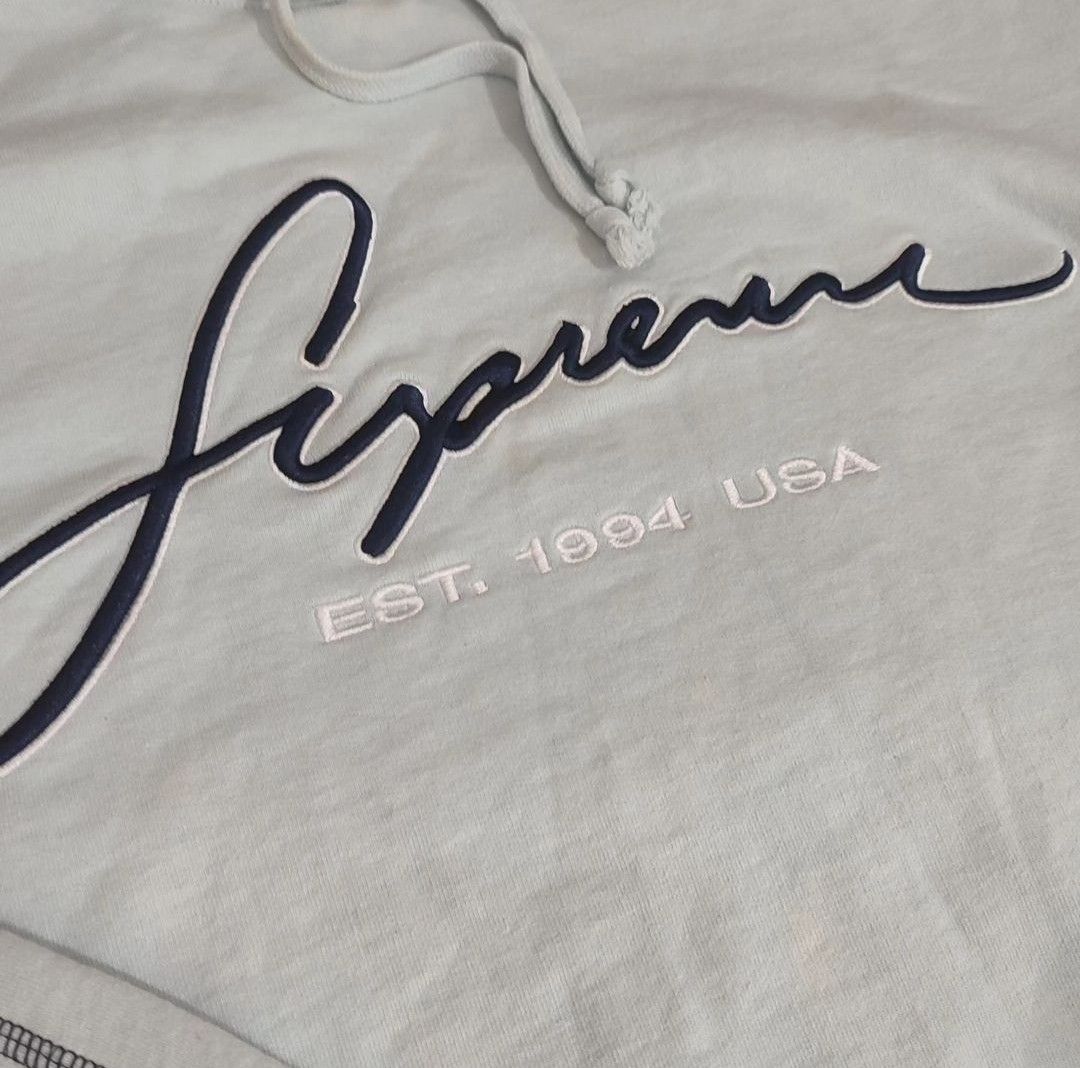 Supreme sales hoodie cursive