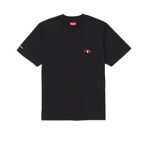 Supreme Playboy Pocket Tee Men s Fashion Tops Sets Tshirts