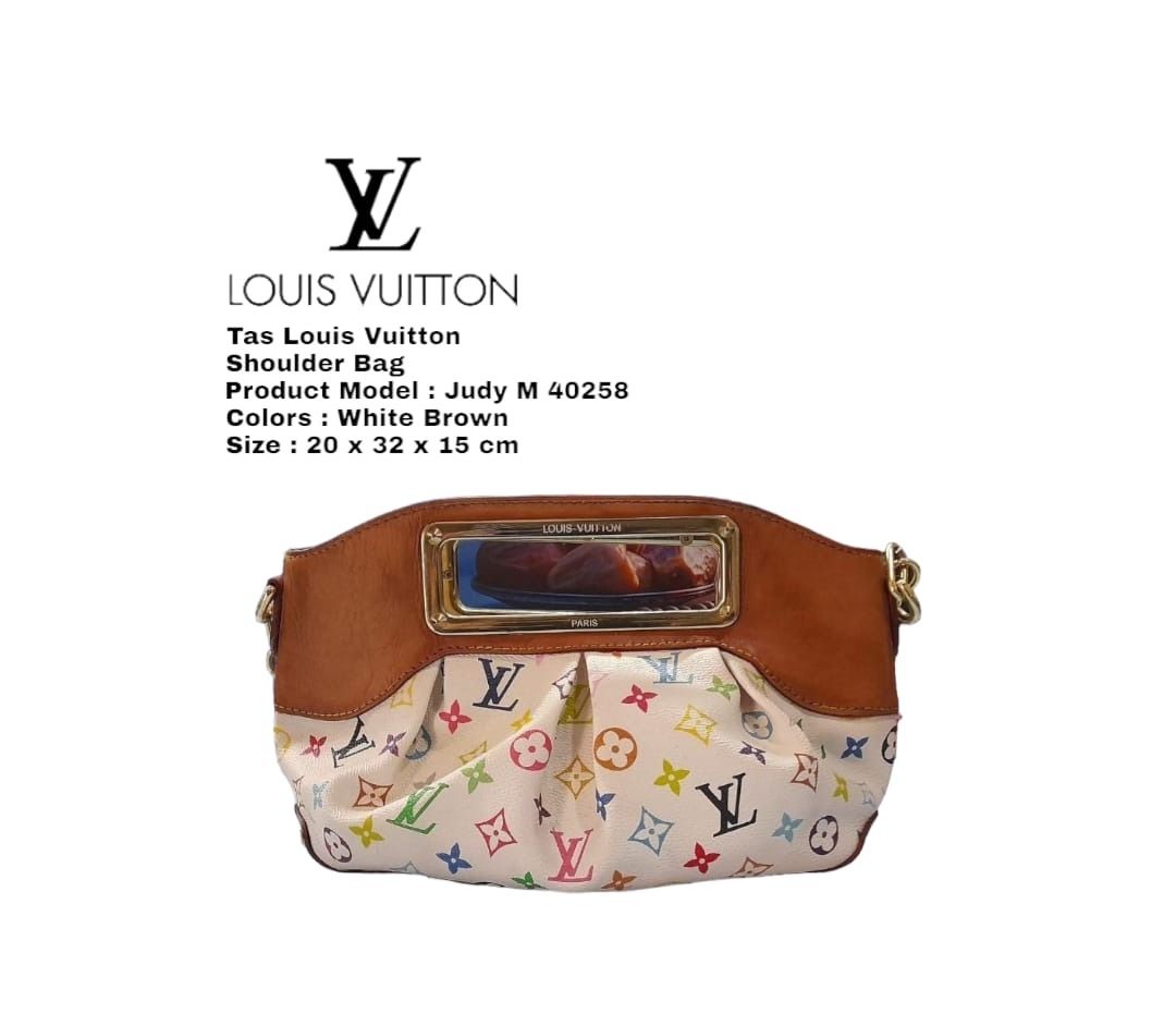 Louis Vuitton LV Monogram Judy PM M40258 Multicolor Black Handbag Bag -  GOOD