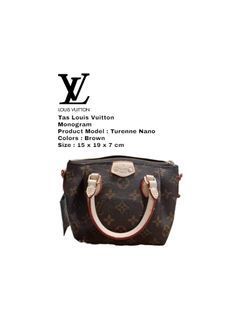 Tas Wanita  Louis Vuitton Monogram Turenne Nano Shoulder Bag