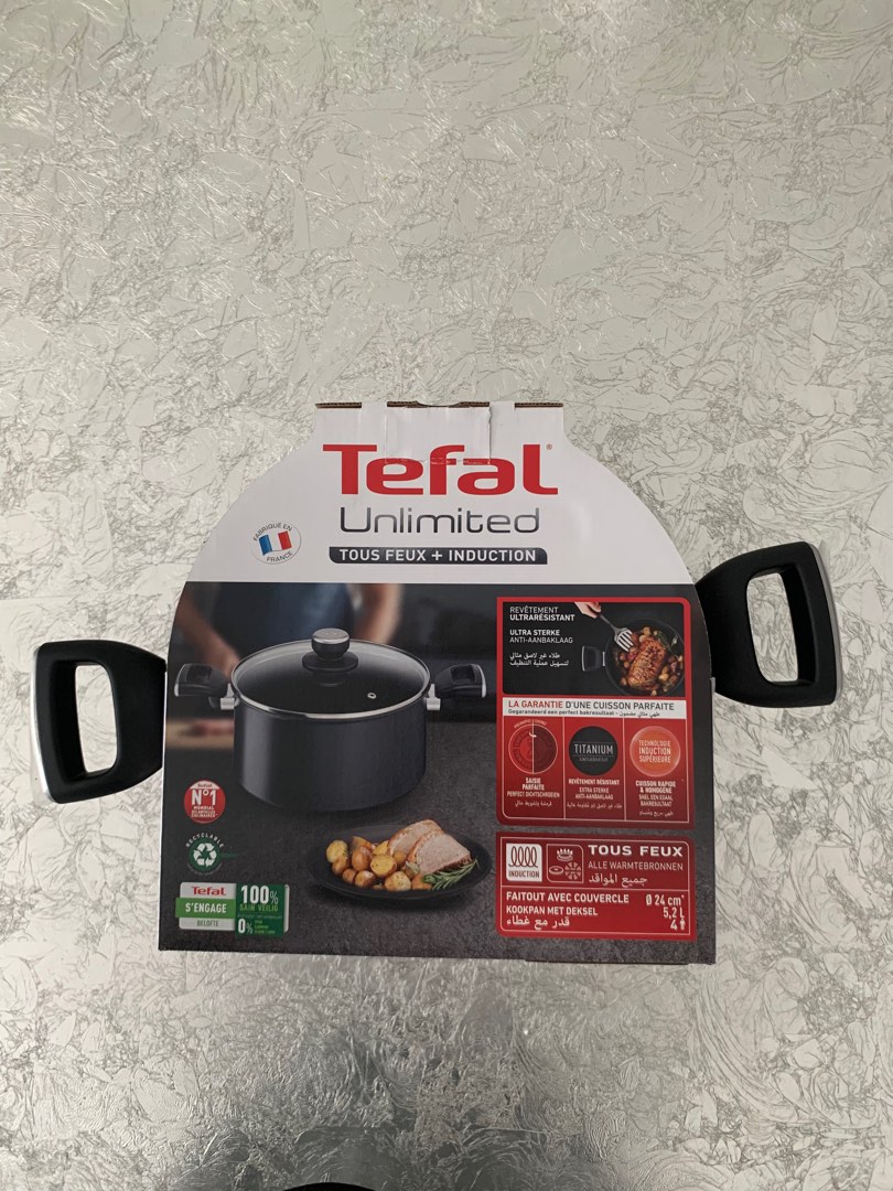 Tefal induction stewpot 24cm, Furniture & Home Living, Kitchenware