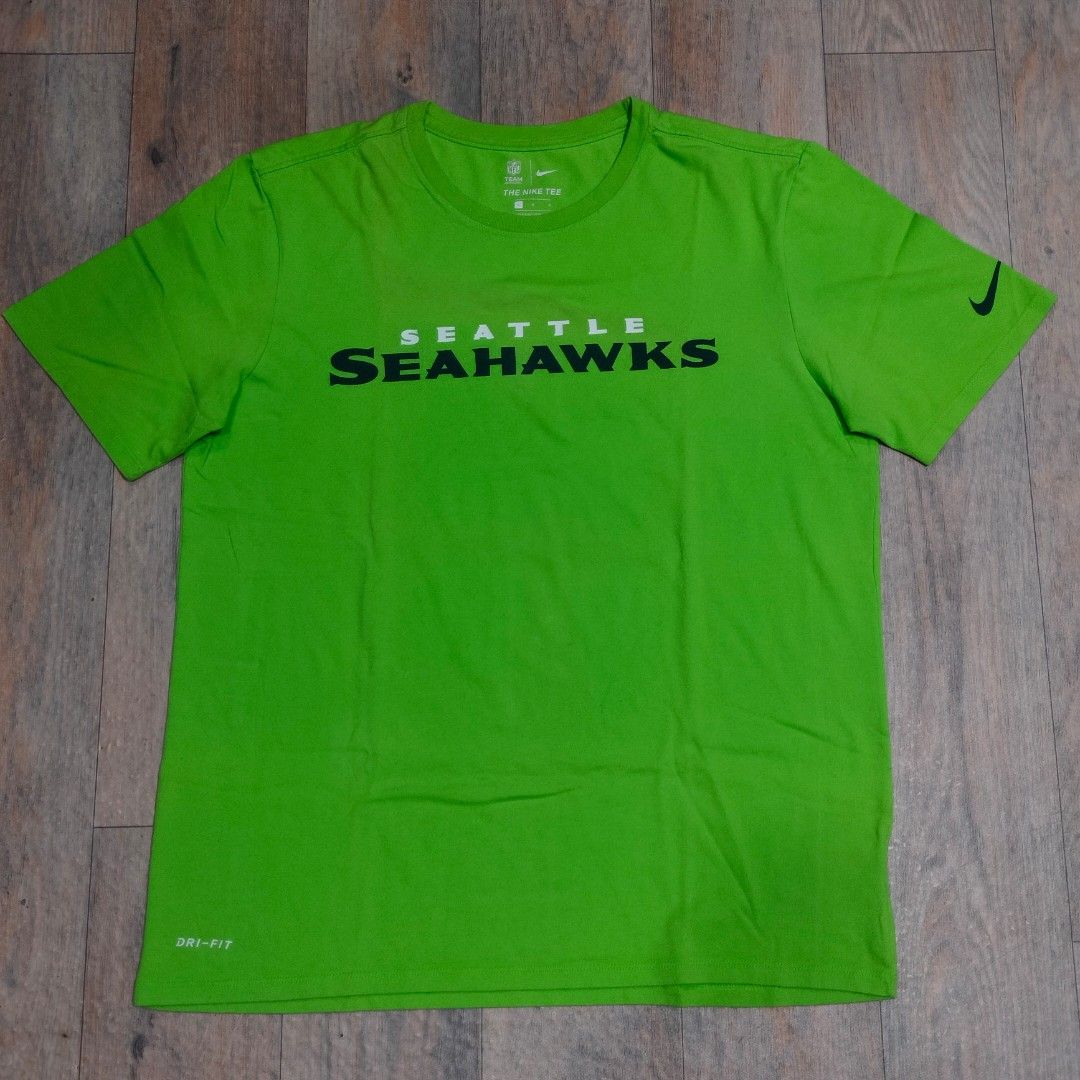 Nike NFL team apparel seattle seahawks made in salvador, Men's Fashion,  Tops & Sets, Tshirts & Polo Shirts on Carousell