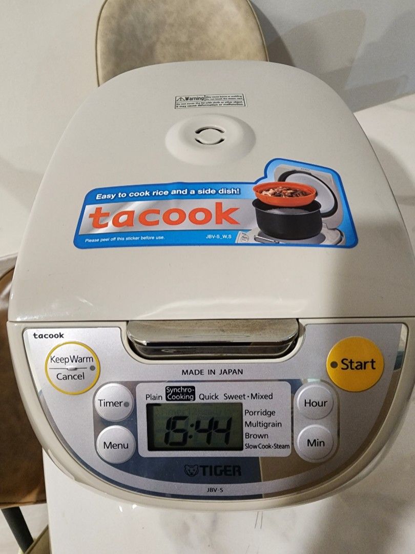 Tiger 1.0L "4In1" "Tacook" Function Rice Cooker (Made In Japan) JBV