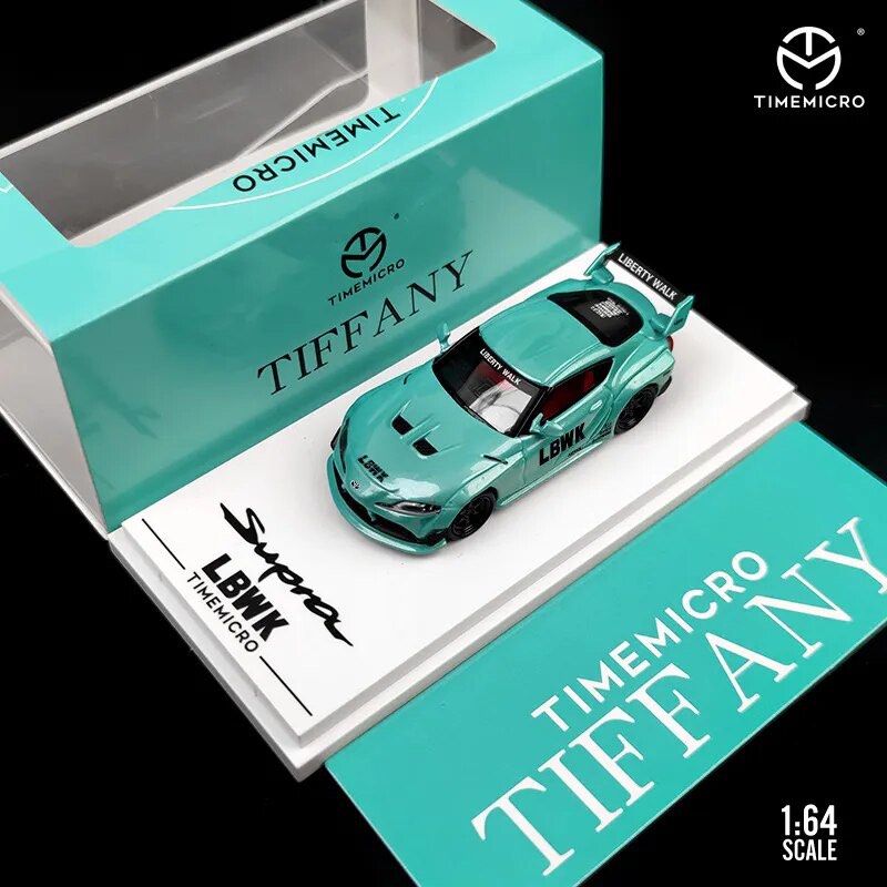 TIME MICRO LBWK TOYOTA SUPRA MK5 TIFFANY DIECAST MODEL 1/64, Hobbies