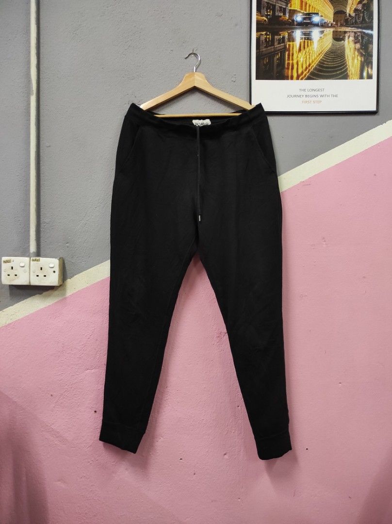 topvalu japan branded plain black jogger pants seluar stretch Men s Fashion Bottoms Joggers on Carousell