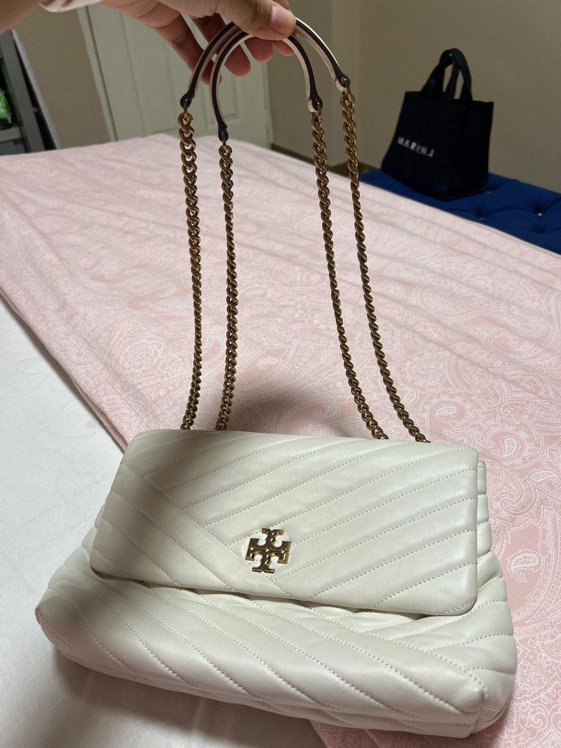 TORY BURCH KIRA CHEVRON WHITE