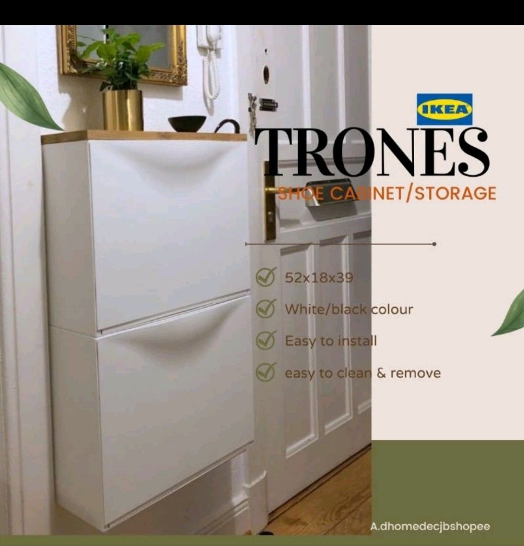 TRONES shoe IKEA, Furniture & Home Living, Furniture, Shelves