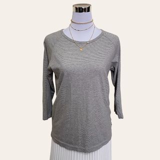 T-Shirt Stripe Grey