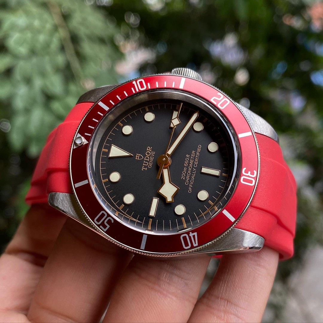 Tudor Heritage Tudor Jam Tangan Tudor Heritage Black Bay Red Black