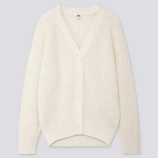 Uniqlo cotton cashmere cardigan sales