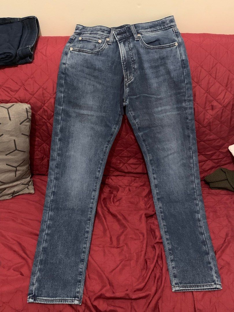 Jeans Uniqlo Ezy Ultra Stretch Hombre Azules Colombia De