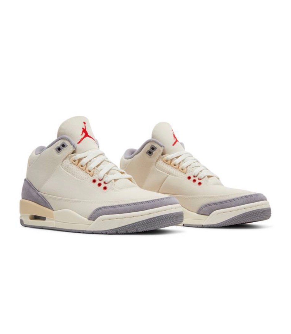 jordan 3 muslin grey laces