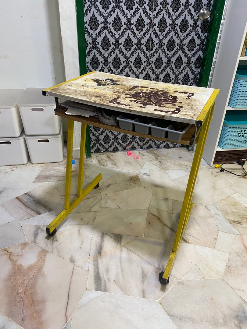 Used computer table to give away for free, Furniture & Home Living, Furniture, Tables & Sets on